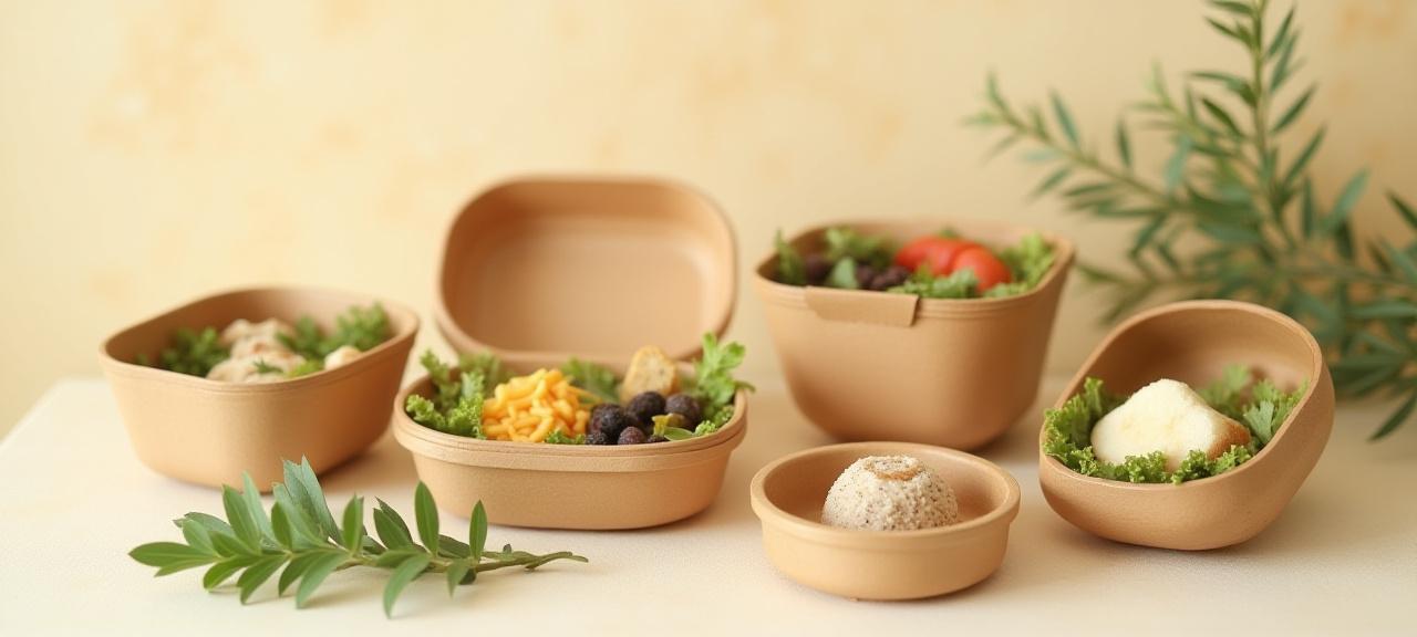 Экологичная упаковка для бэнто из биоразлагаемых материалов